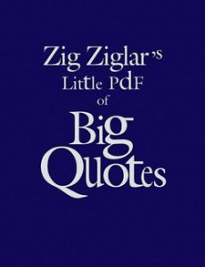 Zig Ziglar little PDF in blue color