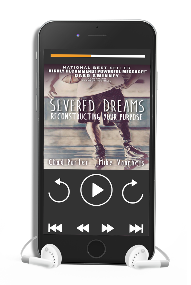 Severed dreams on mobile phone audio with earphones